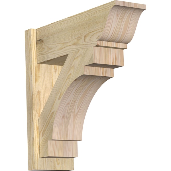 Ekena Millwork Merced Rough Sawn Traditional Outlooker, Douglas Fir, 8"W x 24"D x 24"H OUT08X24X24MRC01RDF - main